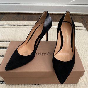 GIANVITO 85 Pumps - Black Suede, 38.5